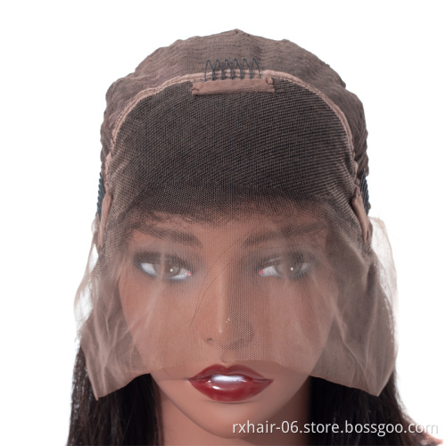 Grade 10A Wholesale Natural 150% Density Brazilian Raw Virgin Human Hair Silk Base Straight Full Lace Wig